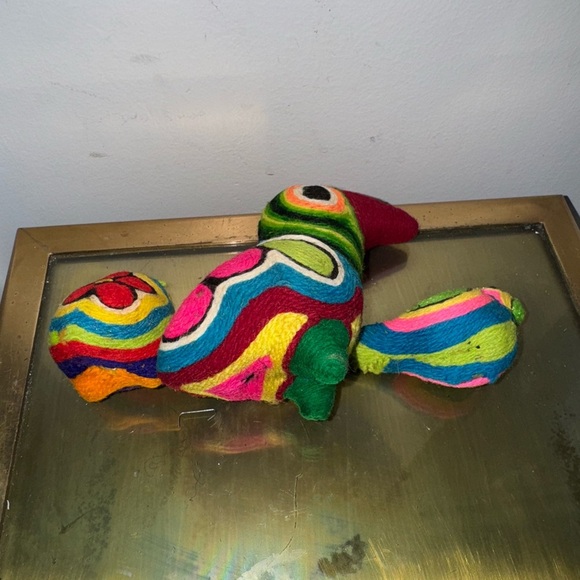 Vintage Mexican Yarn Wrapped Bird Figurines - Picture 4 of 7